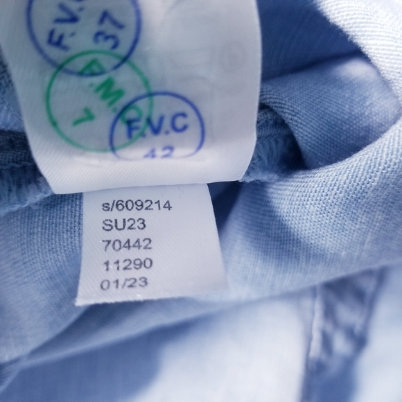 LOFT JEAN BLOUSE WITH PUFFED SLEEVES SIZE MEDIUM - Picture 5 of 13